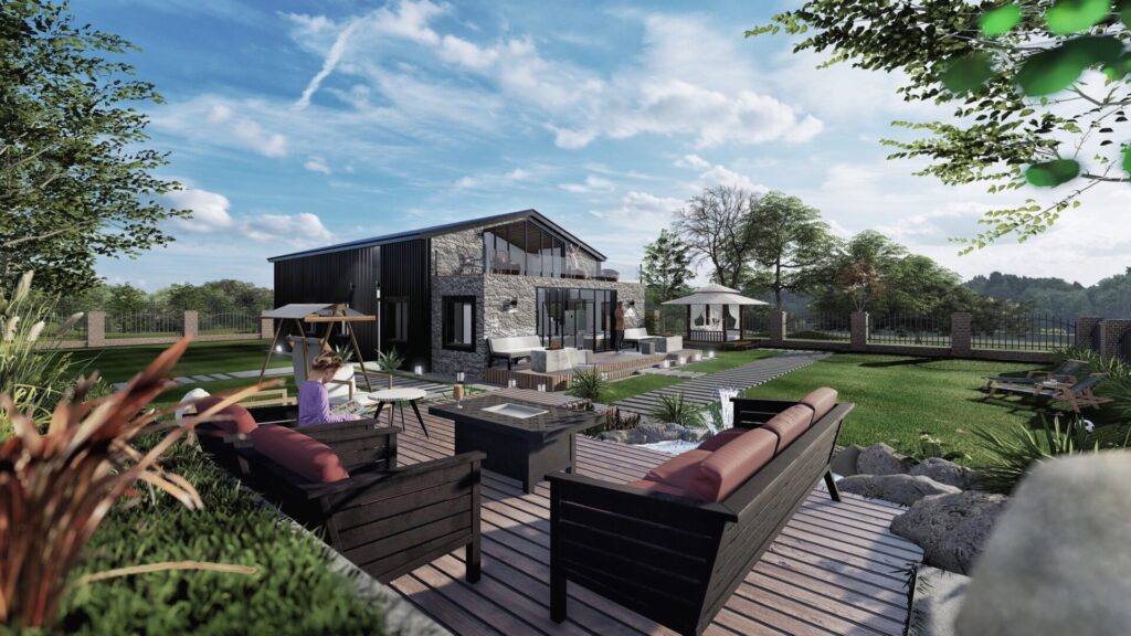 Arterra Mimarlık modern villa projesi dış cephe tasarımı